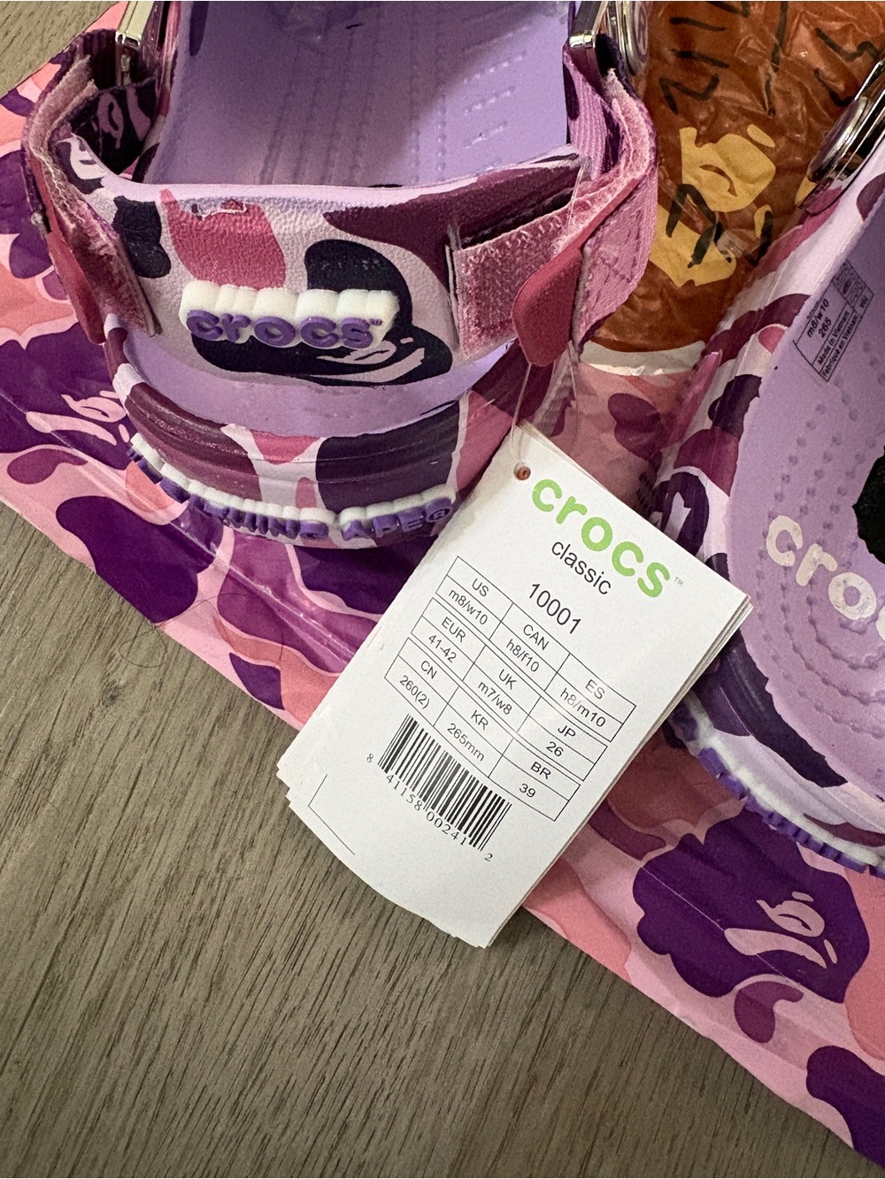 Purple Bape Crocs - Picture 3 of 3